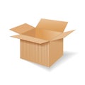 Open cardboard box Royalty Free Stock Photo